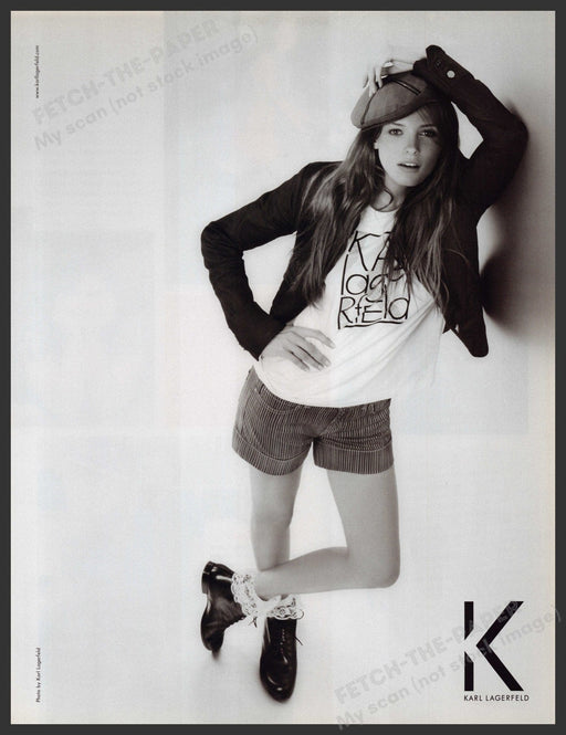 Karl Lagerfeld Clothing 2000s Print Advertisement Ad 2009 Teen Fetch-the-Paper