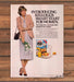 Kellogg's Smart Start Cereal Businesswoman Daisies Print Ad 1980 1980s