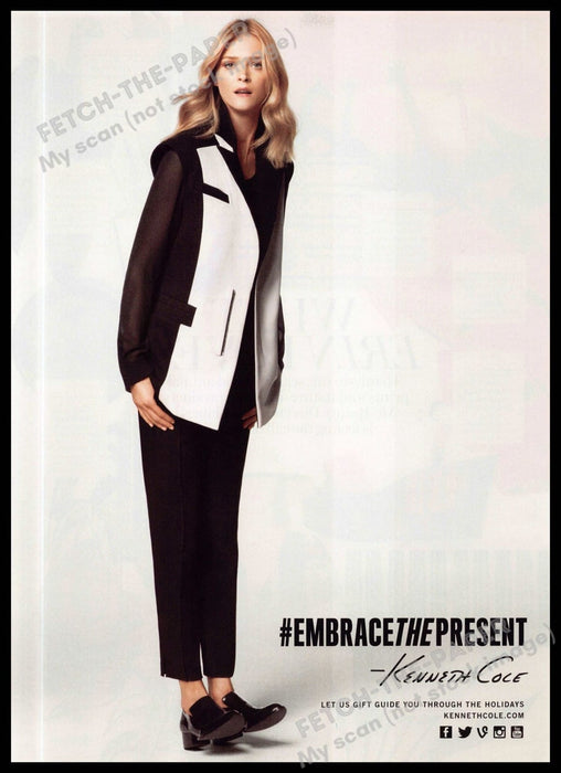 Kenneth Cole 2010s Magazine Print Advertisement 2013 "Embrace the present" Shoes
