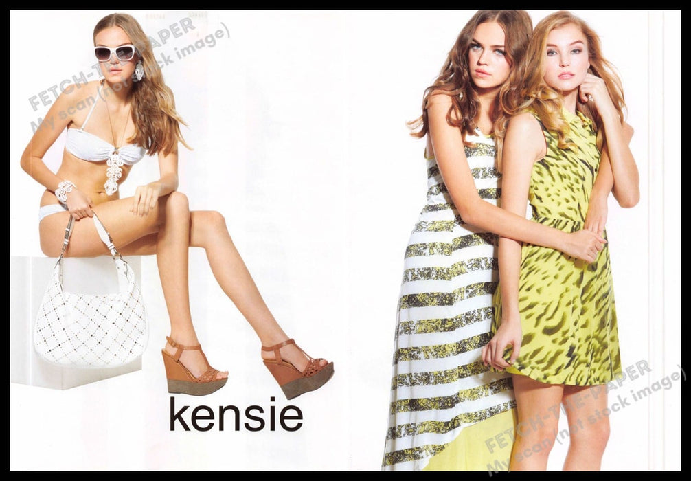 Kenzie 2010s Magazine photo 2013 (Front / Back Page) Legs Bathing Suit Friends