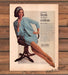 Koret of California Cotton Suit Blue Legs Bentwood Chair Print Ad 1965 1960s