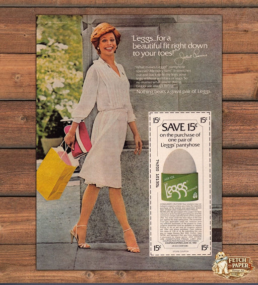 L'eggs Hosiery Juliet Prowse Legs 1980s Print Advertisement Ad 1980