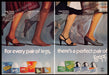 L'eggs Sheer Energy 1970s Print Ad (2 pages) 1977 Pantyhose Hosiery Legs Women L'eggs Sheer Energy