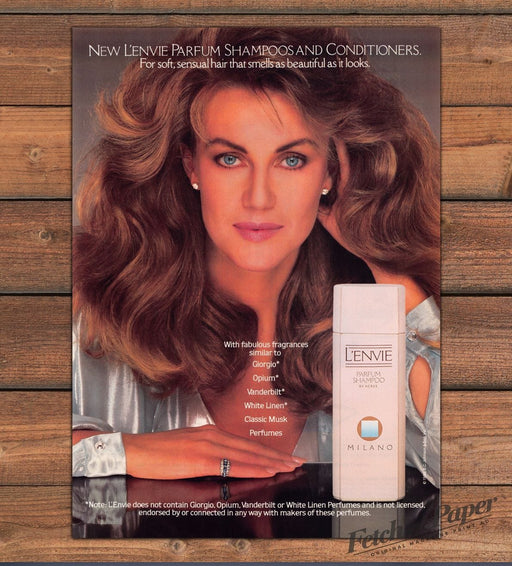 L'envie by Agree Milano 1980s Magazine Print Advertisement Ad 1986 BIG Hair
