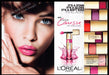 L'Oreal Caresse 2010s Print Ad (2 page) 2013 Pink Glossy Lips "Soft kiss"