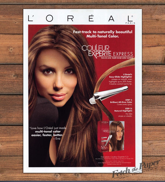 L'Oreal Couleur Experte Express Multi-Tonal Hair Color Print Ad 2008 2000s