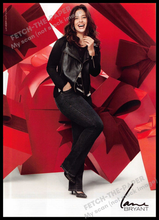 Lane Bryant 2010s Magazine Print Ad 2013 Ashley Graham Full Figure Legs Jeans