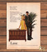 Lane Sweetheart Chest Yellow Dress Couple Palm Furniture Print Ad 1966 1960s