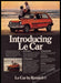 Le Car by Renault 1970s Print Advertisement 1977 Introducing Couple on Beach Renault Le Car