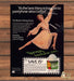 Leggs Regular Pantyhose Juliet Prowse Dancing Leg Extended Print Ad 1979 1970s