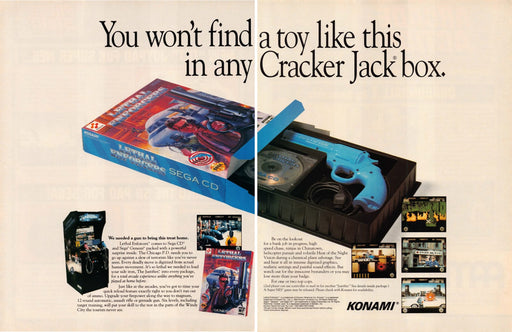 Lethal Enforcers Video Game 1990s Print Advertisement 2 Page Ad 1994