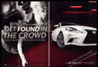 Lexus ISF Sport 2010s Print Advertisement (2 pages) 2013 "Get found in crowd" Lexus ISF Sport