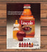 Lincoln Apple Juice Glass Bottle Baby Bottle Red Apple Print Ad 1987 1980s