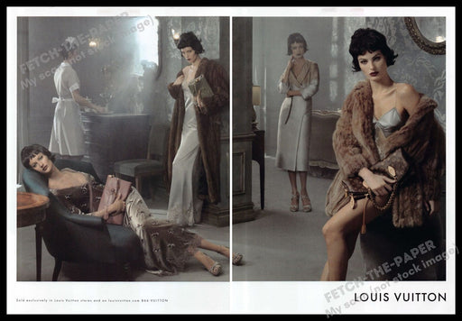 Louis Vuitton 2010s Print Advertisement (2 page) 2013 Restroom Lounge Legs