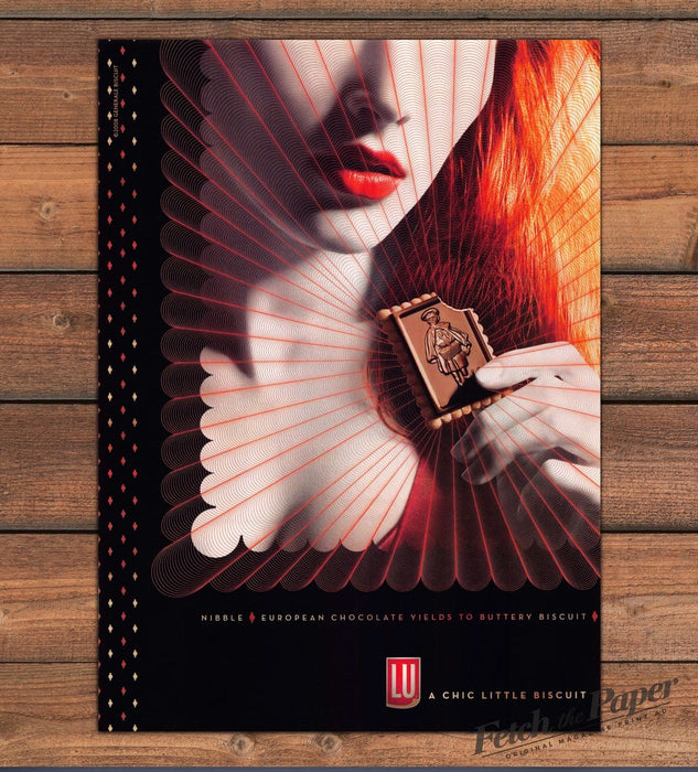 LU Biscuit Redhead Chocolate Chic Little Biscuit Print Ad 2008 2000s