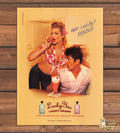 Lucky You Brand 2000 Print Advertisement Ad (Read description)