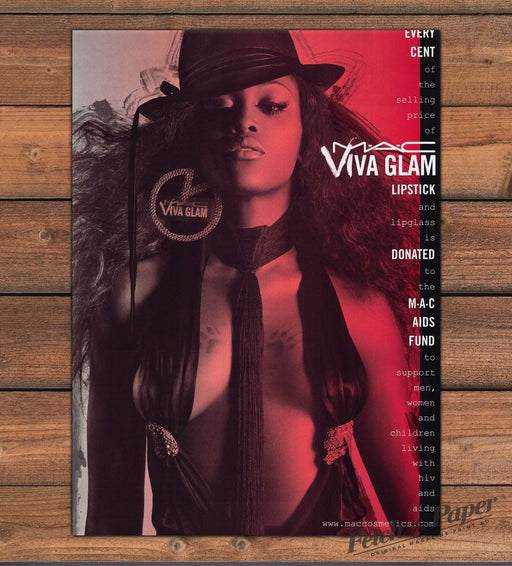 MAC Aids Fund Viva Glam Lipstick 2000s Print Advertisement Ad 2006 Eve Cosmetics