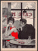 Magazine Illustration by Bob Schulenberg 1960s Print 1969 Tension Couple at Cafe Fetch the Paper!