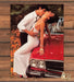 Magazine Photo Couple Embrace Polka Dot Dress Red Car Hood 1983 1980s