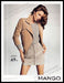 Mango 2010s U.K. Magazine Print Ad 2013 Legs Suede Mini Skirt Sexy Brunette