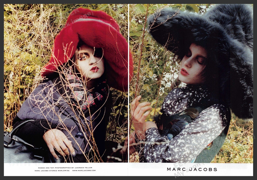 Marc Jacobs 2010s Print Advertisement (2 pages) 2012 Big Fur Hats Fetch-the-Paper