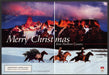 Marlboro Country Cigarettes 1990s Print Advertisement Ad (2 pgs) 1995 Christmas Fetch the Paper!