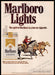Marlboro Lights 1970s Print Advertisement 1977 Spirit Cowboy Chasing Horses Marlboro Lights