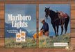 Marlboro Lights Cowboy Hat Horse Mountain Ridge Print Ad 1983 1980s (2pgs)