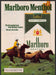Marlboro Menthol Cigarettes 1980s Print Advertisement 1983 Chasing Horses Fetch-the-Paper