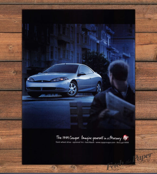 Mercury Cougar Night City Car 1990s Print Advertisement Ad 1998