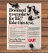 Merrell Dow Quit Smoking Test Crushed Cigarette Butts Print Ad 1987 1980s
