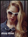 Miu Miu 2010s Print Advertisement 2013 Blonde Sunglasses Fashion Miu Miu