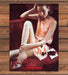 Miu Miu Model in Peach Dress With Mule Sandals and Clutch Print Ad 1998 1990s
