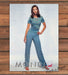 Mondi Model Christy Turlington in Blue Beaded Top and Pants Print Ad 1998 1990s