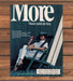 More Cigarettes Woman Wide Brim Hat White Outfit Heels Print Ad 1987 1980s