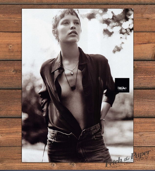 Mossimo Black And White Sheer Shirt Jeans Print Ad 1997 1990s