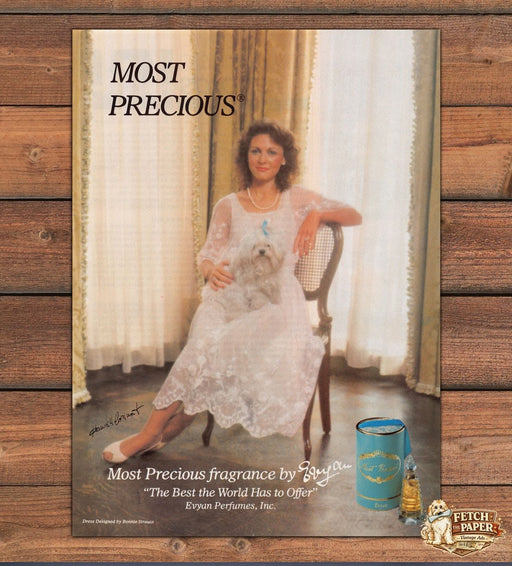 Most Precious Fragrance by Evyan Perfume Print Ad 1981 1980s
