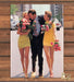 “Mr Popularity” Two Women Yellow Mini Dress Legs City Street Print Ad 1991 1990s