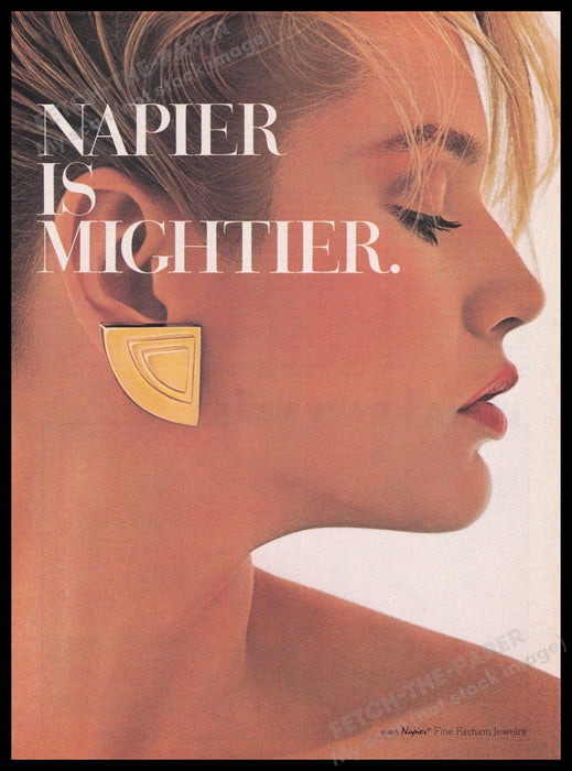 Napier 1980s Print Advertisement Ad 1985 Fetch the Paper!