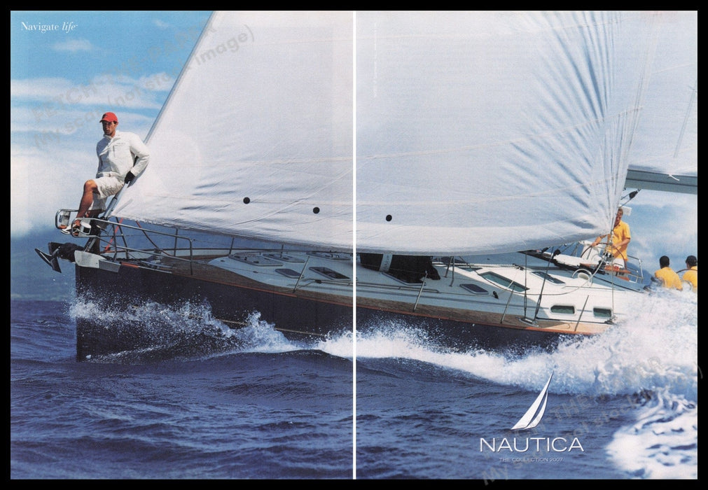 Nautica 2000s Print Advertisement (2 pgs) 2007 Fetch the Paper!