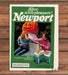 Newport Alive With Pleasure Halloween Pumpkin Ghost Girls Print Ad 1985 1980s