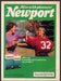 Newport Cigarettes 1980s Print Advertisement 1984 Football Girl Jersey Leaves Fetch-the-Paper