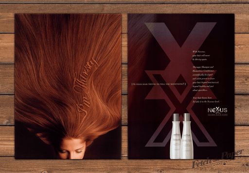 Nexus 2000s Print Advertisement Ad (2 pages) 2007 Long Red Hair