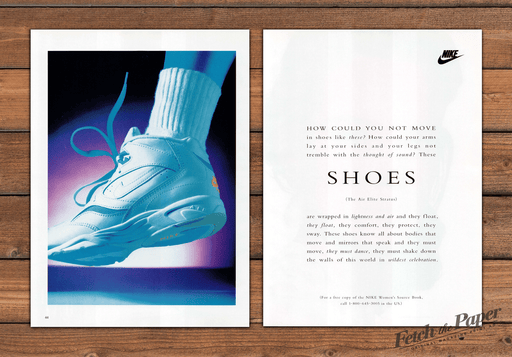 Nike Shoes The Air Elite Stratus 1990s Print Advertisement (2 pages) 1993