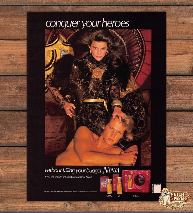 Ninja "Conquer Your Heroes" 1980s Print Advertisement 1984 (See Description)
