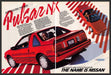 Nissan Pulsar NX 1980s Print Advertisement (2 page) 1987 Red Sports Car Nissan Pulsar NX