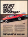 Nissan Sentra 1980s Print Advertisement Ad 1987 "Bye bye basics!" Nissan