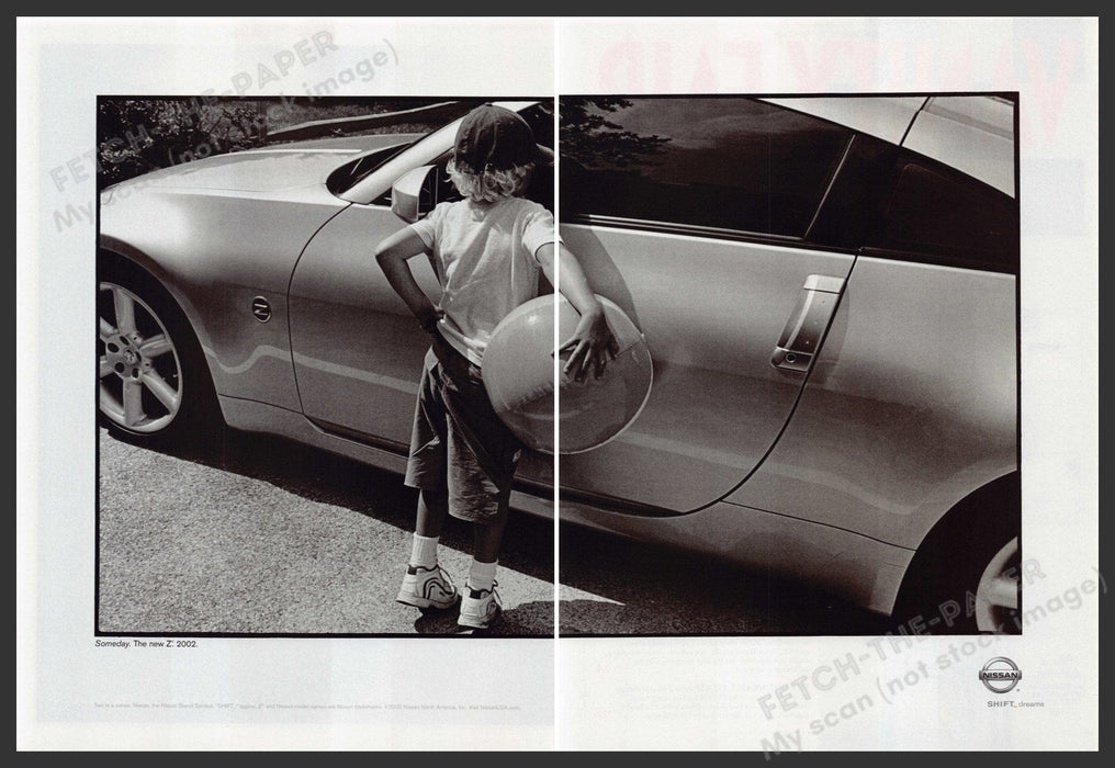 Nissan Shift Car 2000s Print Advertisement Ad (2 pages) 2002 Fetch the Paper!