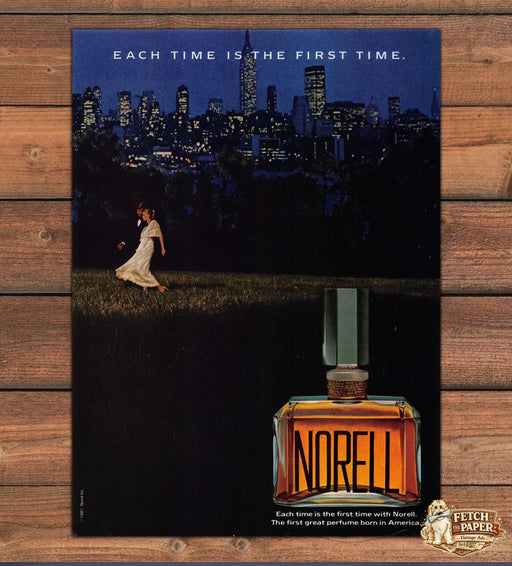 Norell Perfume Each Time is First Time NYC Print Ad 1981 1980s