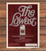 NOW Cigarettes "The Lowest" Bold Retro Script Typography Print Ad 1980 1980s